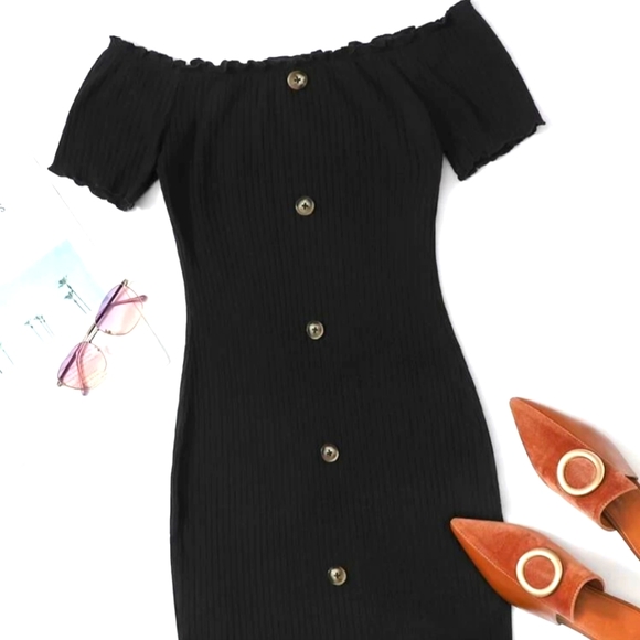 BRAND NEW Off Shoulder Dress - Picture 2 of 7